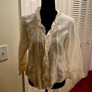 Cut Loose romantic open front blouse